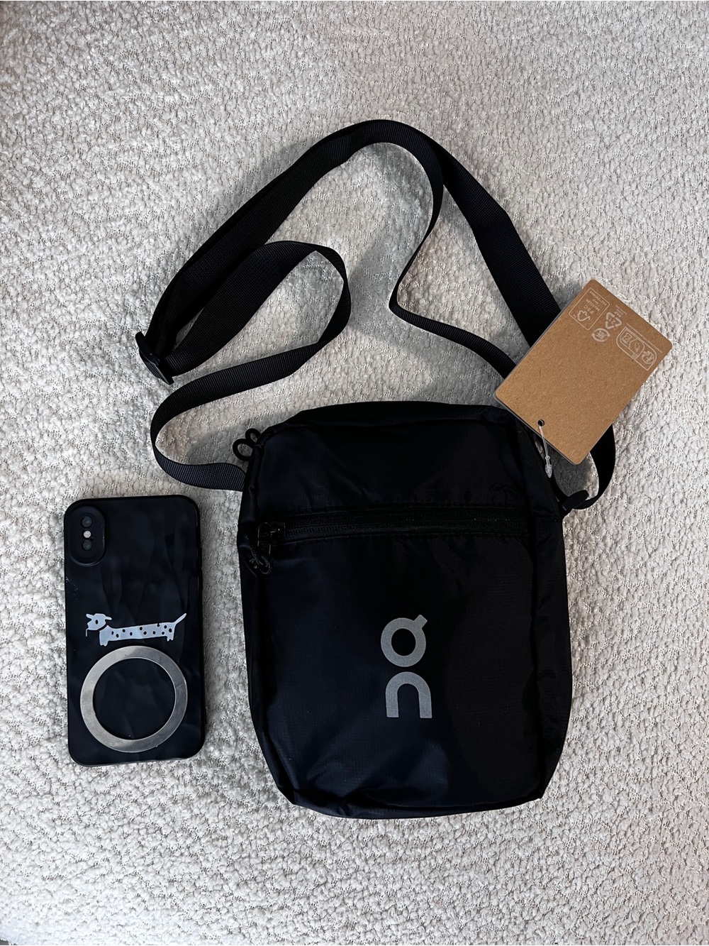 On Running Black Crossbody Bag Sling bag